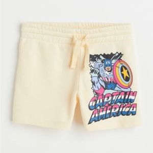 NWT H&M Captain America Sweat Shorts